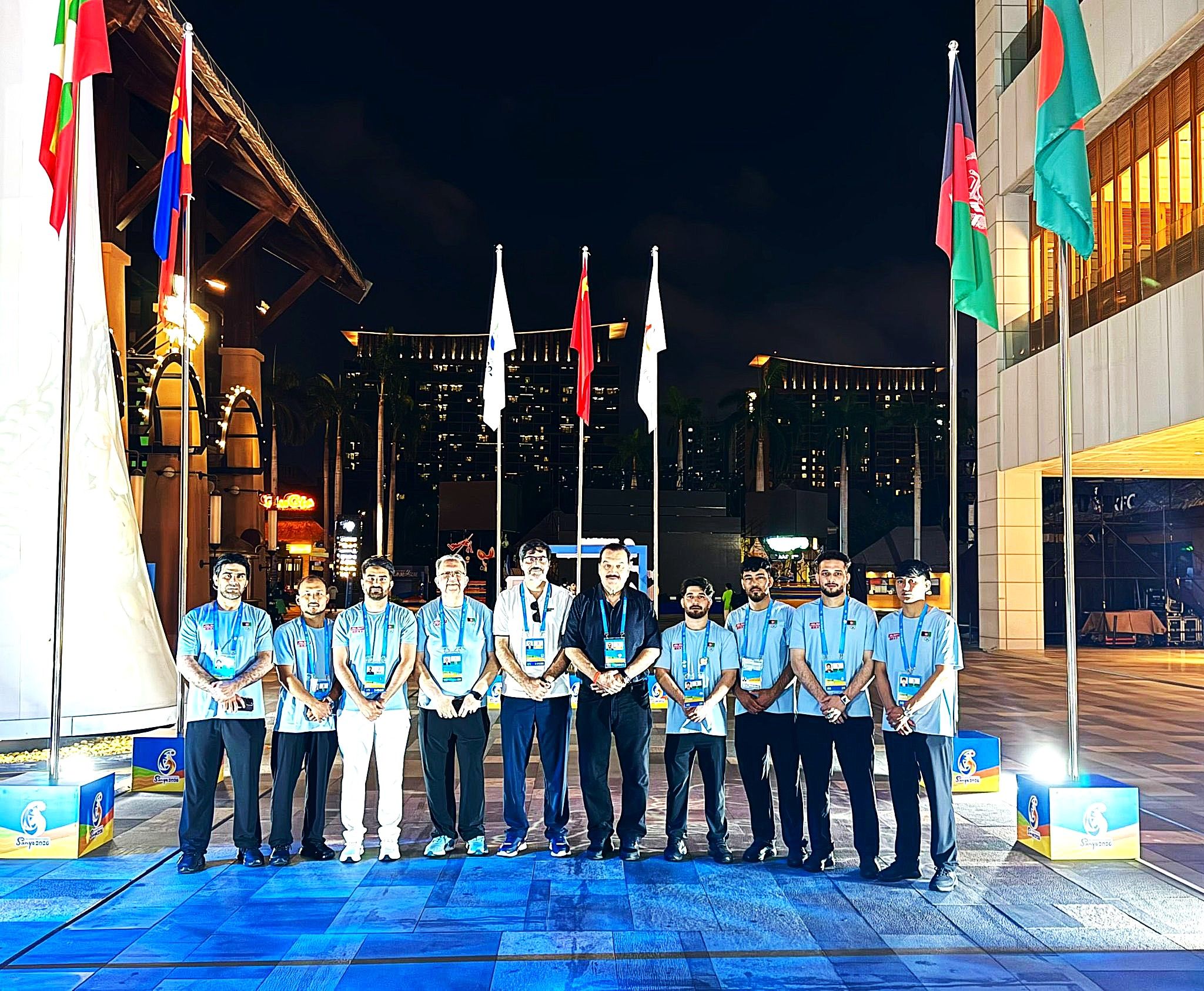 حضور ورزشکاران افغان در مسابقات آسیایی در بخش‌های جوجیتسو و کشتی ساحلی