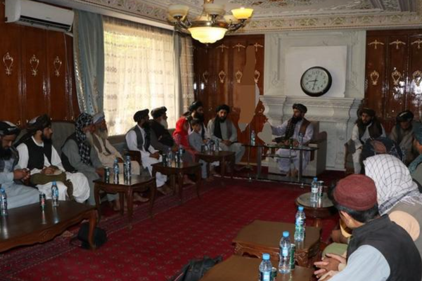 Taliban’s Governor For Balkh Meets Families of Suicide Bombers
