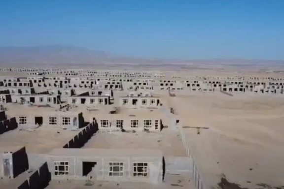 A camp built by the Taliban for Waziristani refugees in Ghazni province