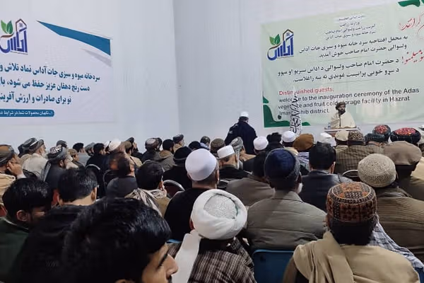 طالبان: په کندوز کې د تازه مېوو او سبزیجاتو د ساتنې لپاره سړه خونه جوړه شوه