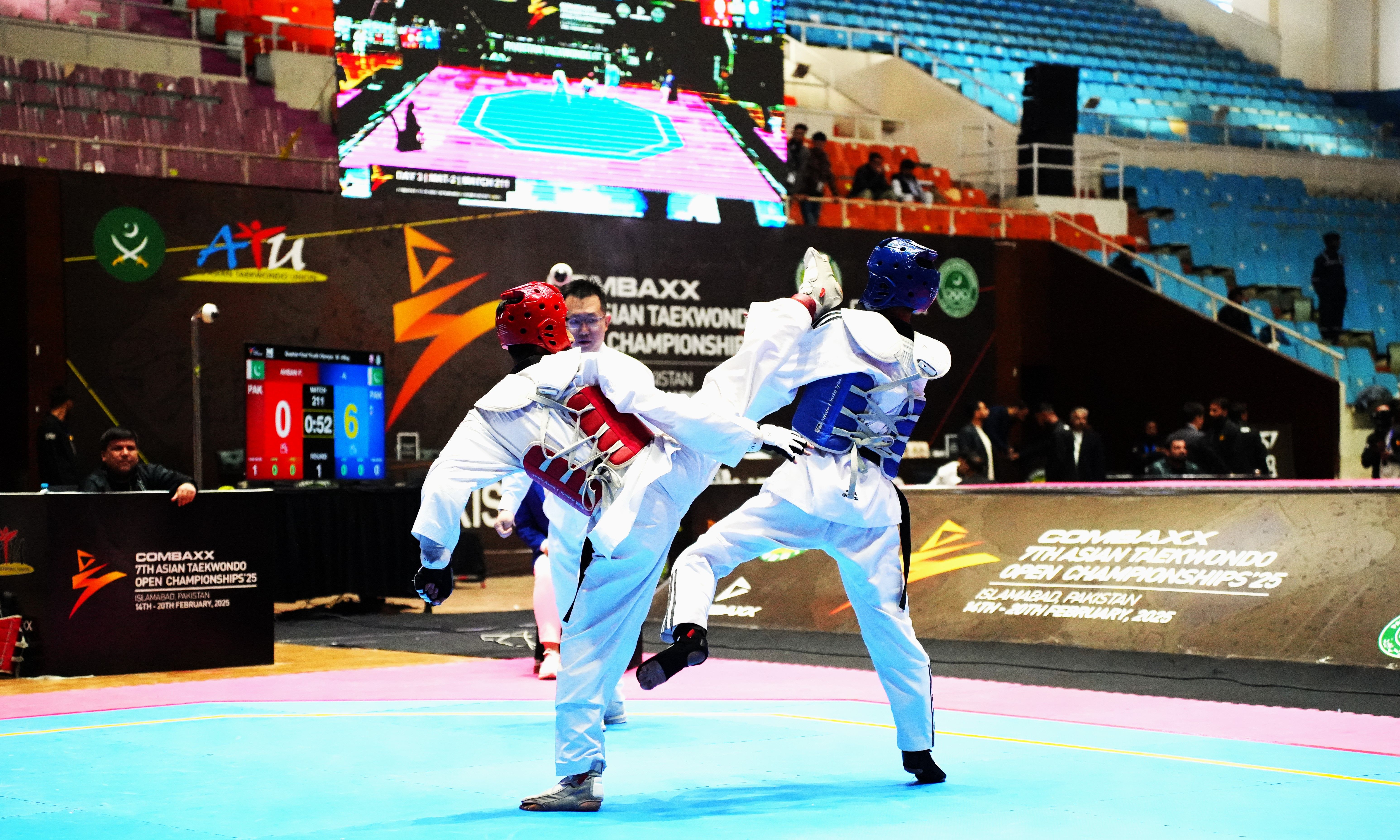 دو تکواندوکار نوجوان افغانستان به نیمه‌نهایی مسابقات آزاد آسیایی پاکستان راه یافتند