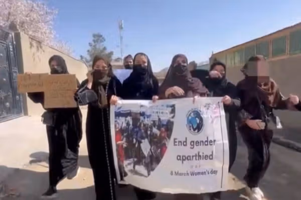 Women Protest Taliban Restrictions In Kabul Ahead Of Int’l Women’s Day