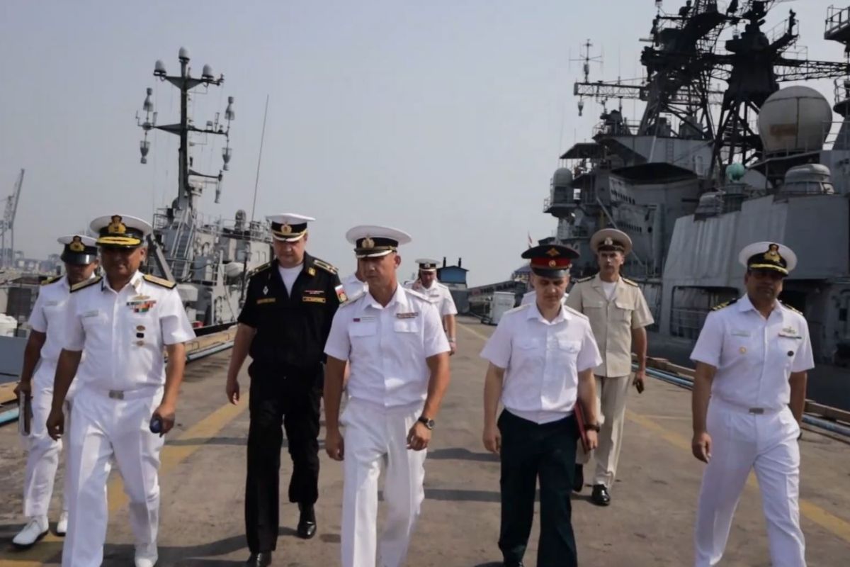 رزمایش مشترک دریایی هند و روسیه آغاز شد