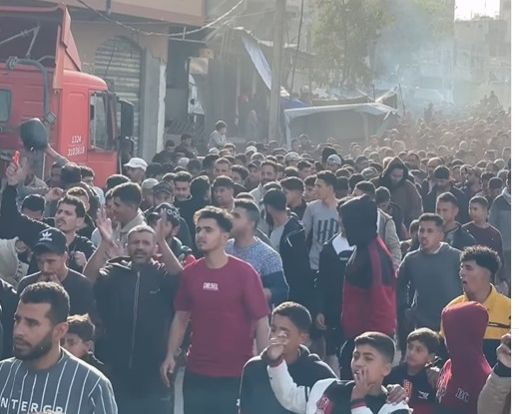 صدها فلسطینی در شمال غزه علیه حماس اعتراض کردند