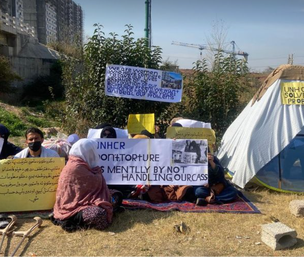 Staged Protest Infront of UN Offices for Three Weeks, Say Afghan Immigrants