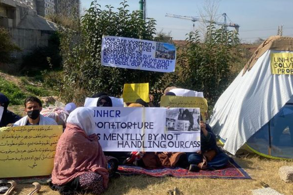 Staged Protest Infront of UN Offices for Three Weeks, Say Afghan Immigrants