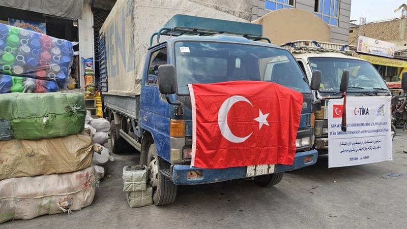 ترکیه نن ماښام په کونړ کې زرو زلزله ځپلو کورنیو ته خوراکي توکي لېږدوي