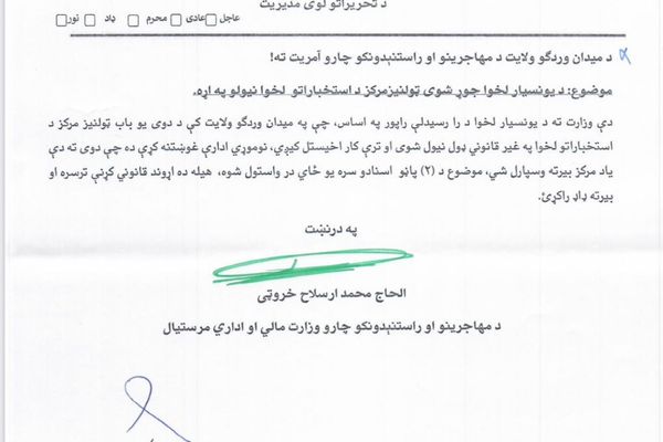 افشا شوی مکتوب:  طالبانو  په درې ولایتونو کې د یونیسیار دفترونه په زور نیولي