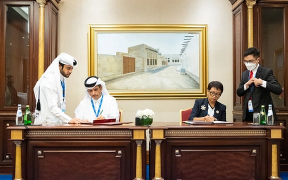 قطر و اندونیزیا برای کمک به افغانستان توافقنامه همکاری امضا کردند
