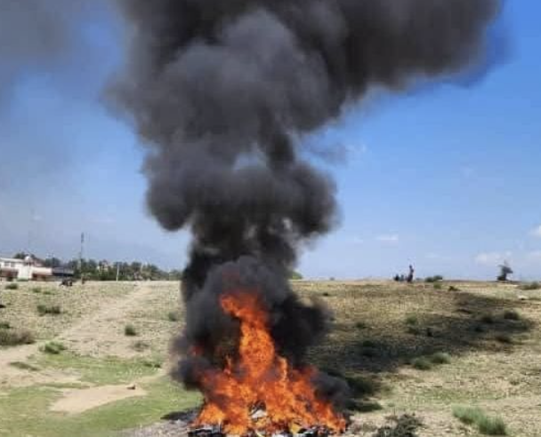 طالبان تحرق آلات موسيقية وصور كائنات حية في خوست