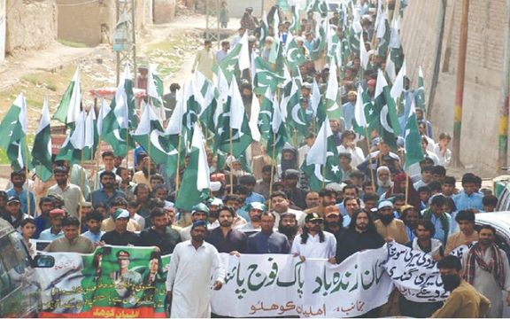 پاکستاني هندوانو په کویټه کې د هندوستان پر ضد لاریون کړی