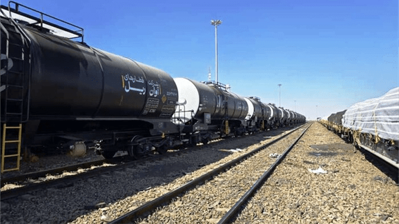 برای نخستین‌بار صادرات سوخت ایران به افغانستان با خط ریل انجام شد