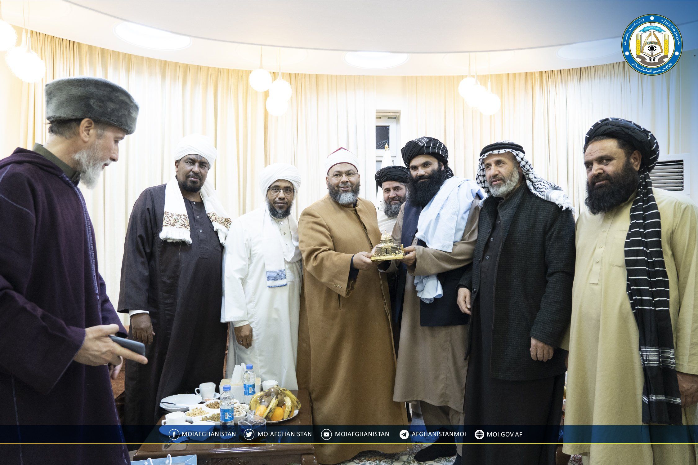 سراج‌الدین حقانی با شماری از روحانیون مصر، سودان و فلسطین دیدار کرد