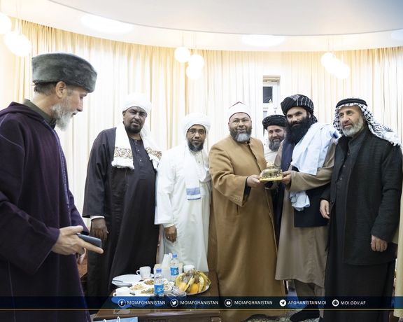 سراجالدین حقانی با شماری از روحانیون مصر، سودان و فلسطین دیدار کرد