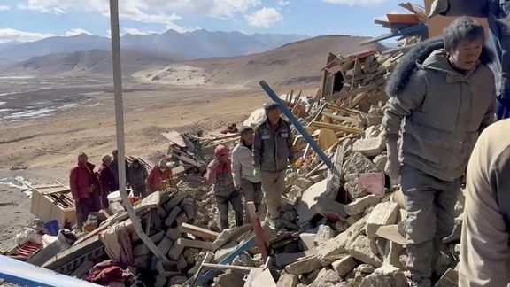 تعداد کشتههای زمینلرزه شدید در منطقه تبت چین به ۱۲۶ نفر رسید