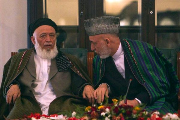 کرزی، ربانی را رهبری دلسوز و صلحطلب خواند