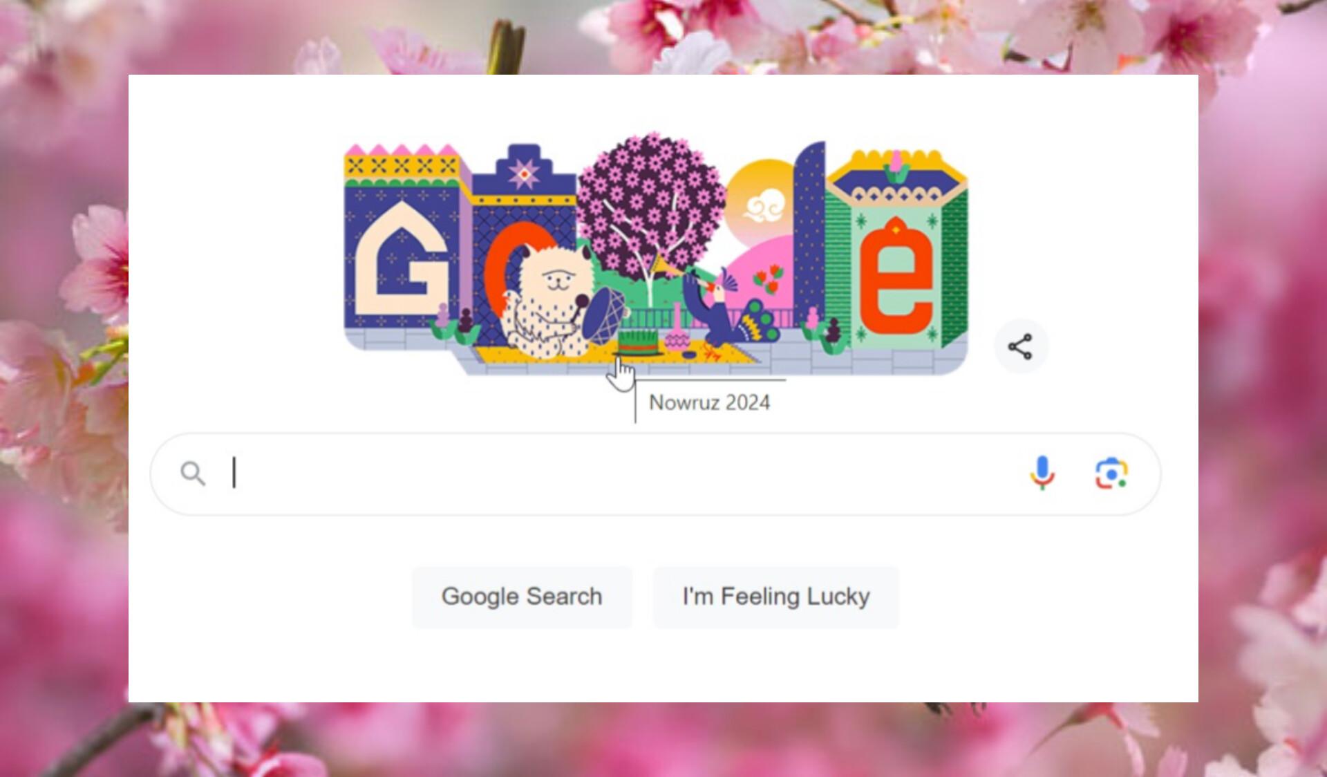 لوگوی جستجوگر گوگل نوروزی شد    