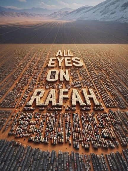 میلیونها کاربر شبکههای اجتماعی با آوارگان فلسطینی در رفح اعلام همبستکی کردند