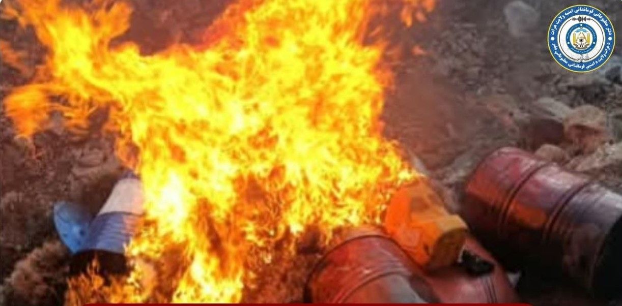 د هرات په کرُخ ولسوالۍ کې د نشه‌يي توکو ۴ کارخونې کشف او له‌منځه یوړل شوې