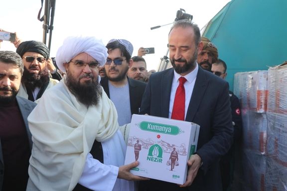 ترکیه ۱۳۰۰ تُن کمک بشردوستانه به افغانستان فرستاد