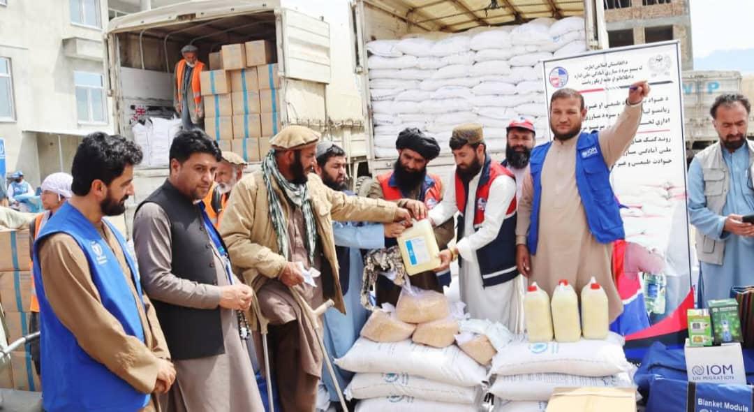 ملګرو ملتونو کاپیسا کې ۲۳۲ سېلاب‌ځپلو کورنیو ته مرستې ويشلي