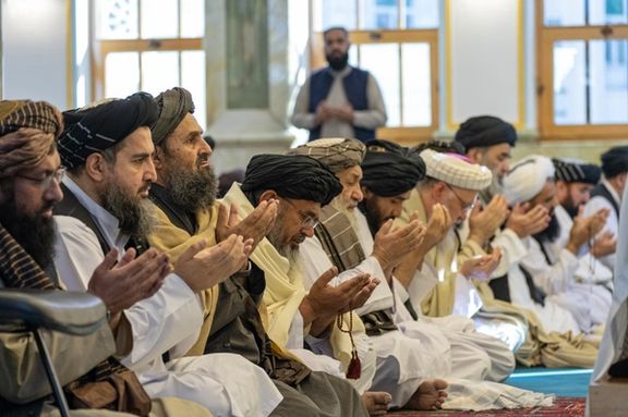 مقامات ارشد طالبان در مراسم افتتاح مسجد