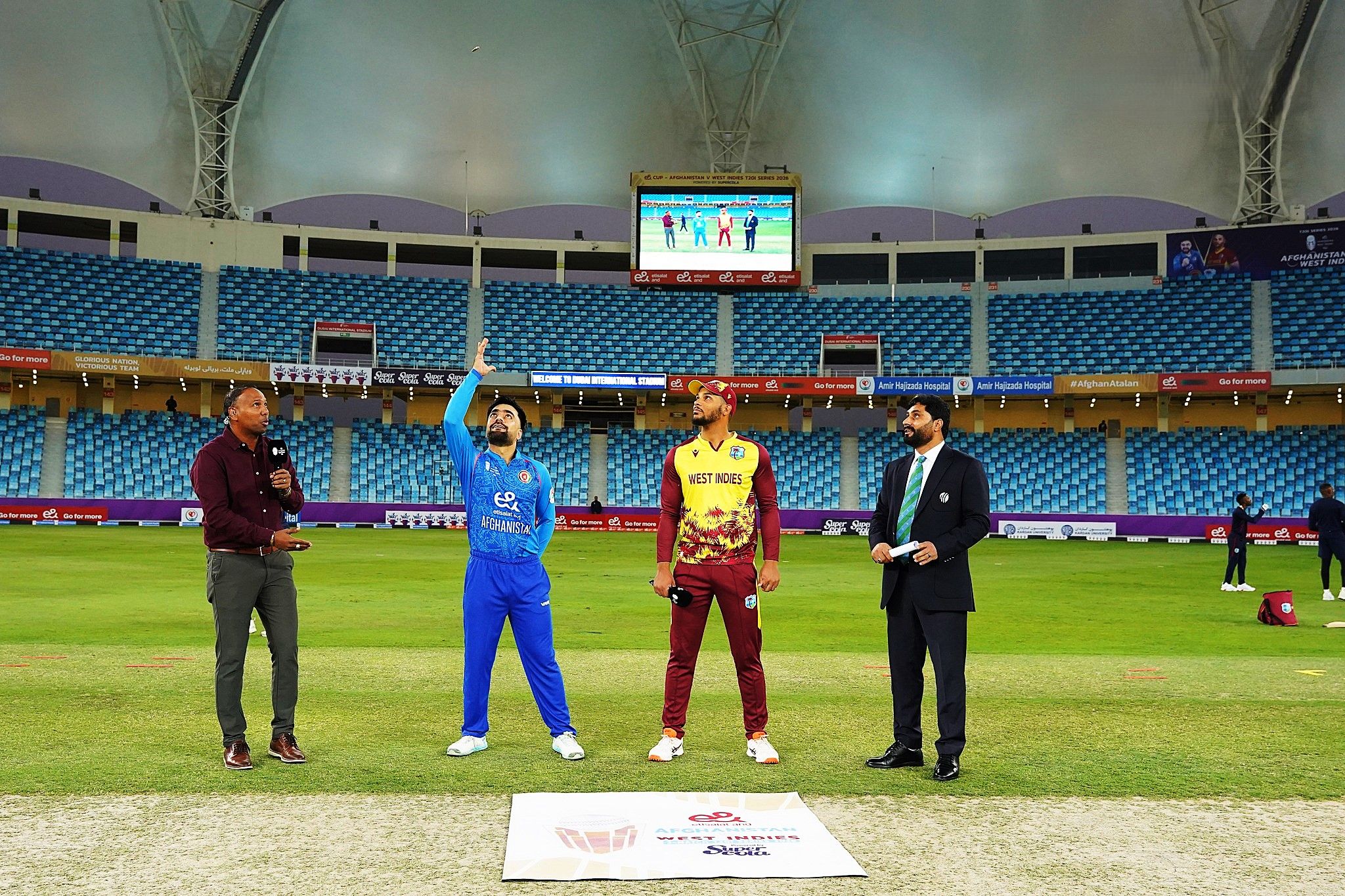 مصاف تیم ملی کریکت افغانستان در نخستین دیدار سریز بین‌المللی با ویست اندیز