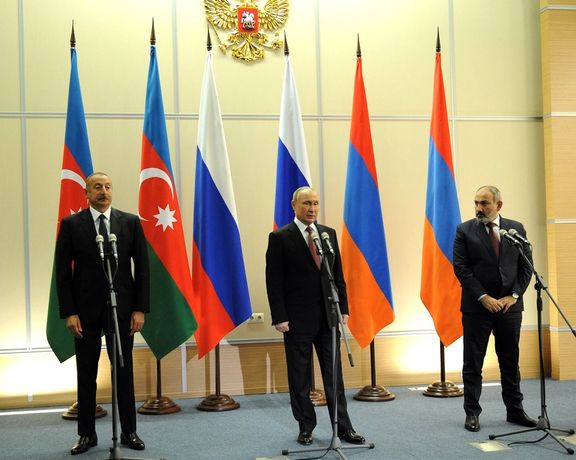 پوتین از توافق آذربایجان و ارمنستان برای حل اختلافات خبر داد