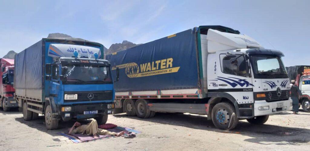 د بار وړونکو موټرچلوونکي وایي، د ډېر ځنډ او ولاړې له امله په موټرو کې مرغانو ځالې جوړې کړي