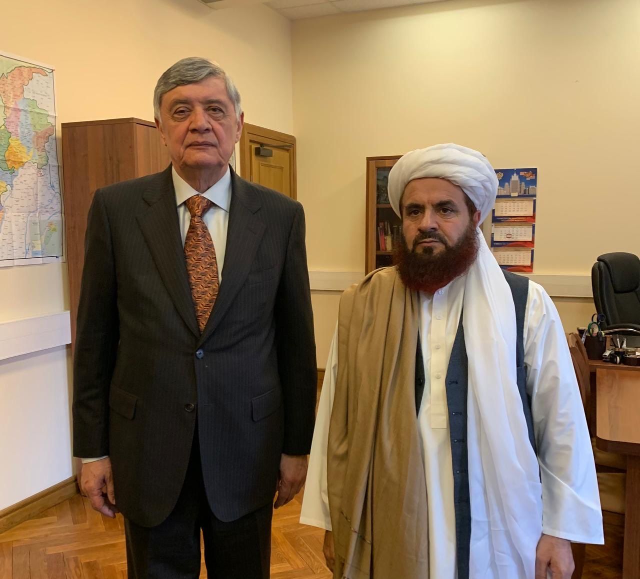 مسکو کې د طالبانو سفیر د روسیې د ولسمشر له استازي ضمیر کابلوف سره کتلي