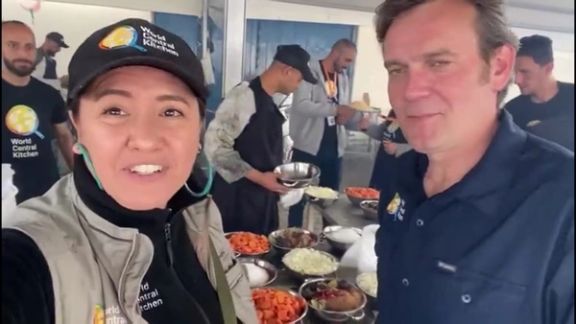 آشپزخانه مرکزی جهانی ۶۰ آشپزخانه در سراسر غزه دارد