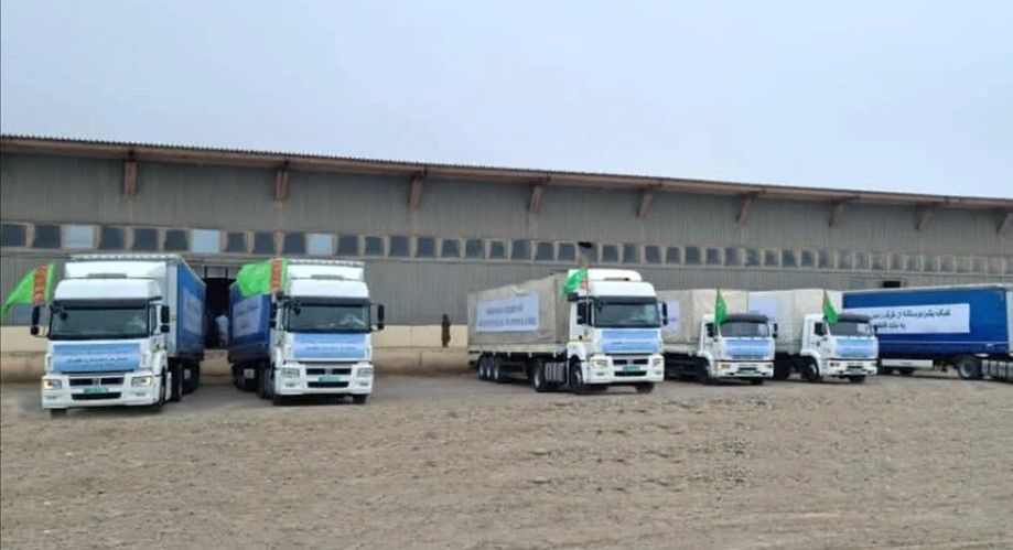 ترکمنستان ۱۲۵ تُن کمک بشردوستانه به افغانستان فرستاد