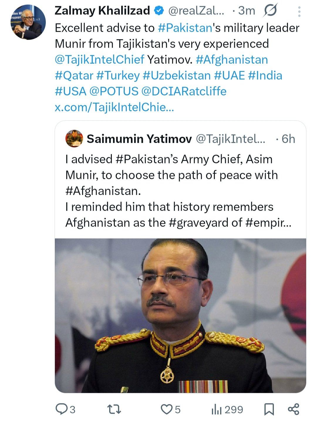 بازنشر صفحه جعلی توسط نماینده سابق امریکا