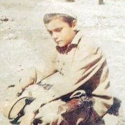 سراج‌الدین حقانی در کودکی