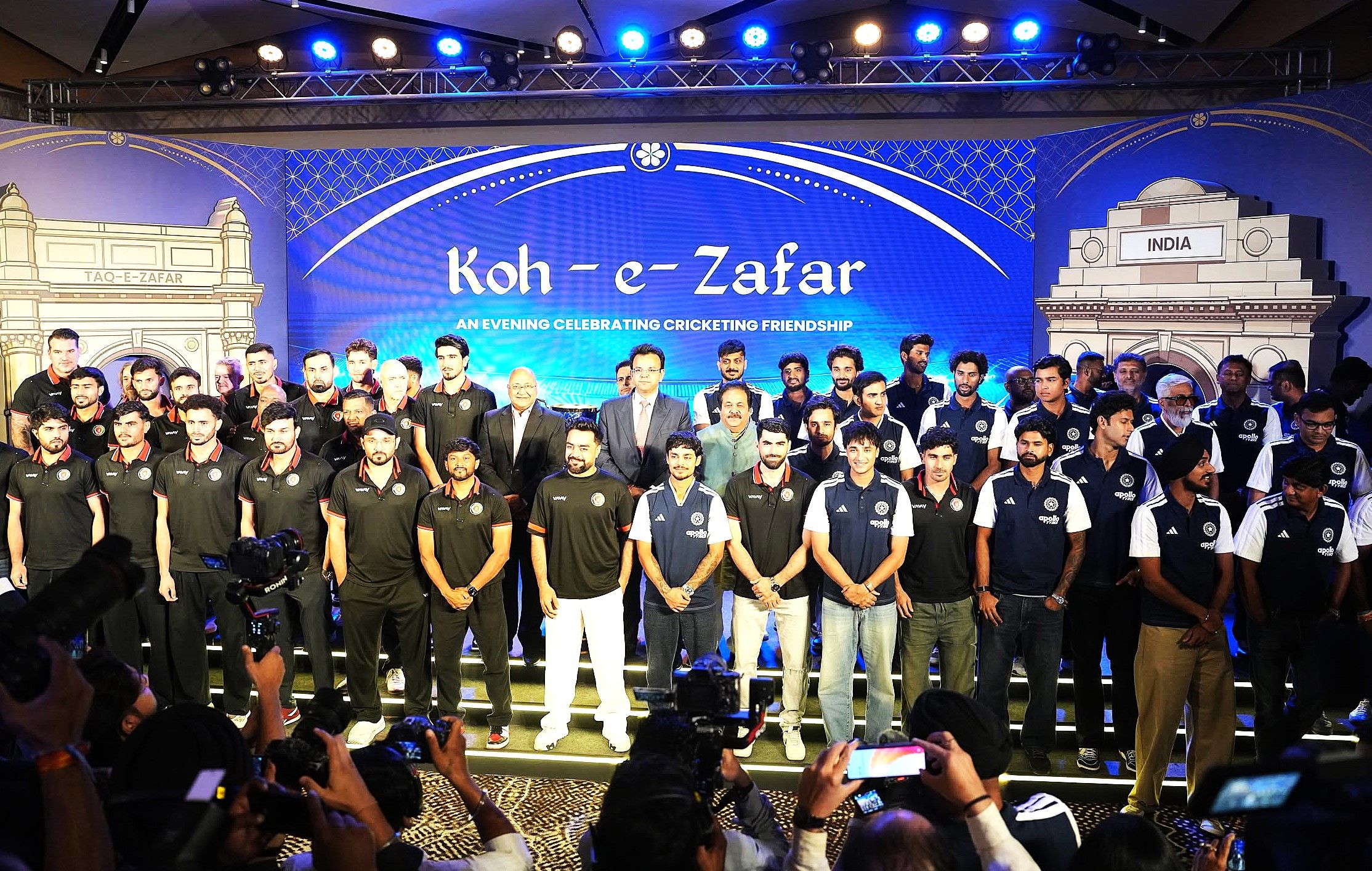 کریکت بورد افغانستان از تیم کریکت هندوستان میزبانی کرد