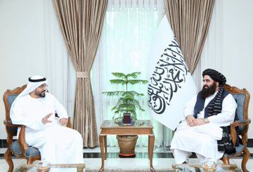 وزیر خارجه طالبان در دیدار با نماینده ویژه امارات خواستار توسعه روابط اقتصادی شد