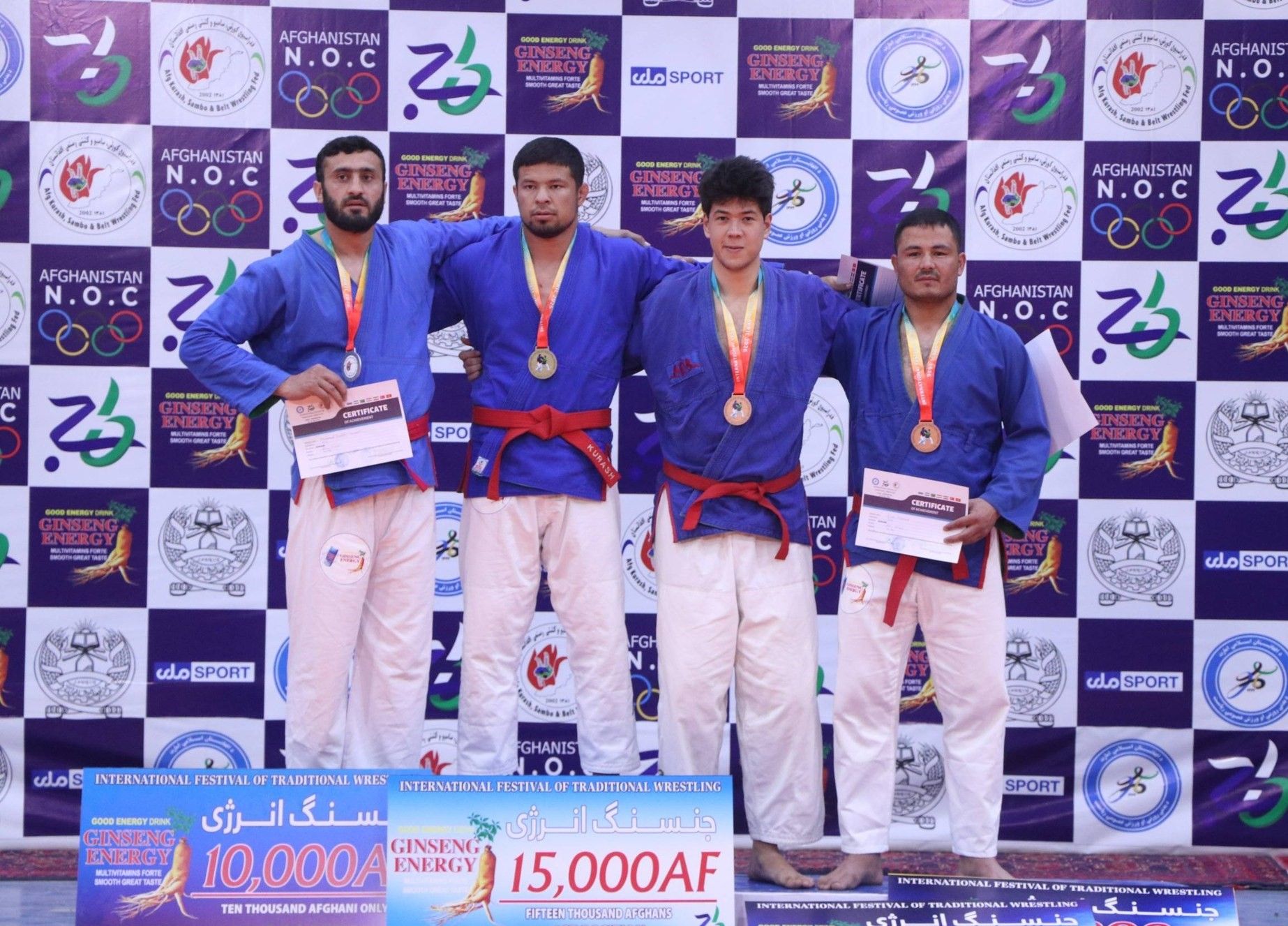 پایان جشنواره بین‌المللی کشتی سنتی در افغانستان با درخشش ورزشکاران افغان
