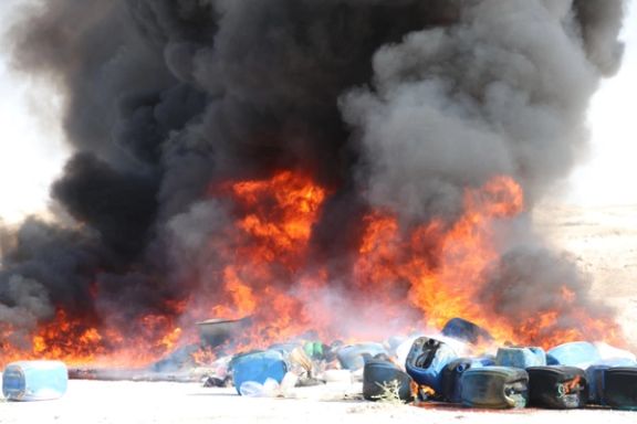 طالبان: په نيمروز کې ۷ زره کيلو نشه يي توکي وسوځول شول