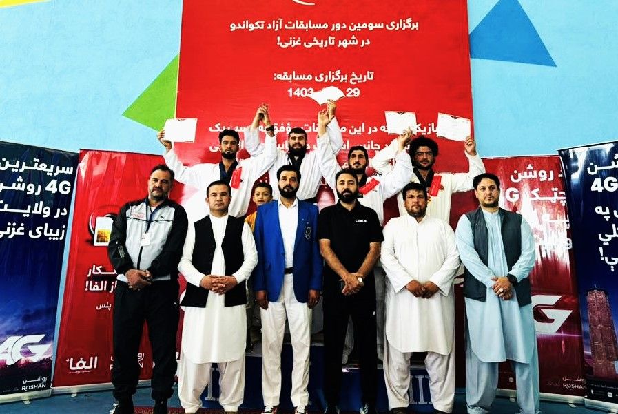 سومین دوره رقابت‌های تکواندو آزاد غزنی با حضور ١٨٠ ورزشکار برگزار شد