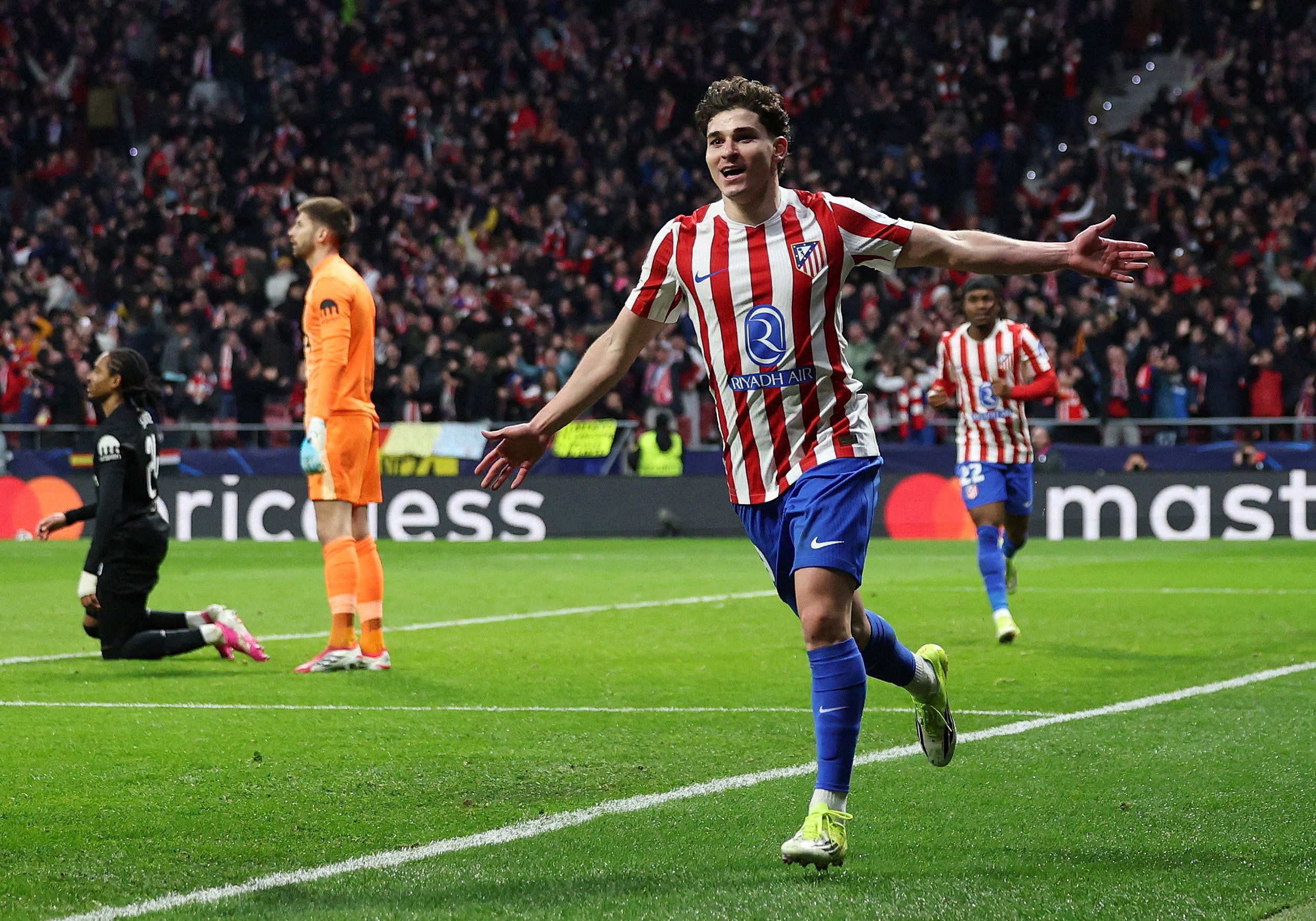 اتلتیکو مادرید با نتیجه قاطع مقابل تاتنهام در لیگ قهرمانان اروپا به پیروزی رسید