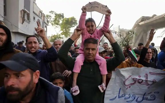 په غزه کې سلګونو کسانو د حماس ډلې پر ضد لاریون کړی