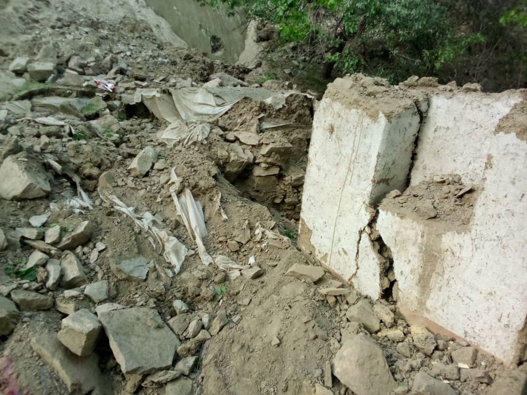 لغزش کوه در بدخشان ۱۵ خانه مسکونی را تخریب کرد