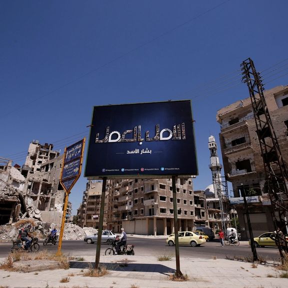 رسانههای دولتی سوریه از چند انفجار در پایگاه نظامی امریکا در حمص خبر دادند