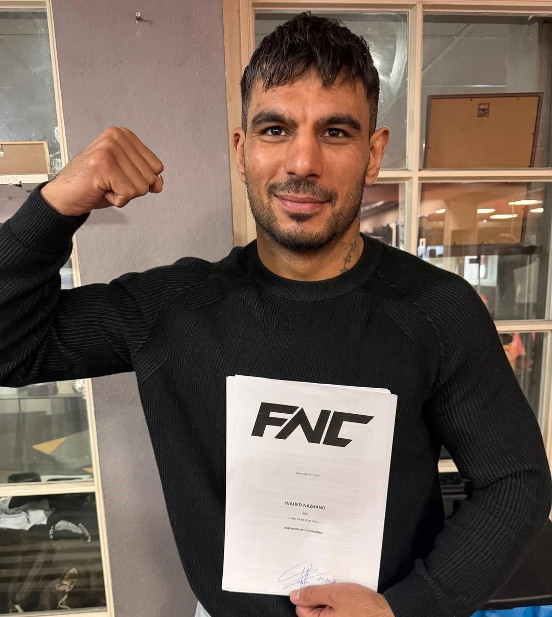 واحدالله نژند، ورزشکار مبارزه‌های آزاد افغانستان با سازمان «اف‌ان‌سی» قرارداد بست