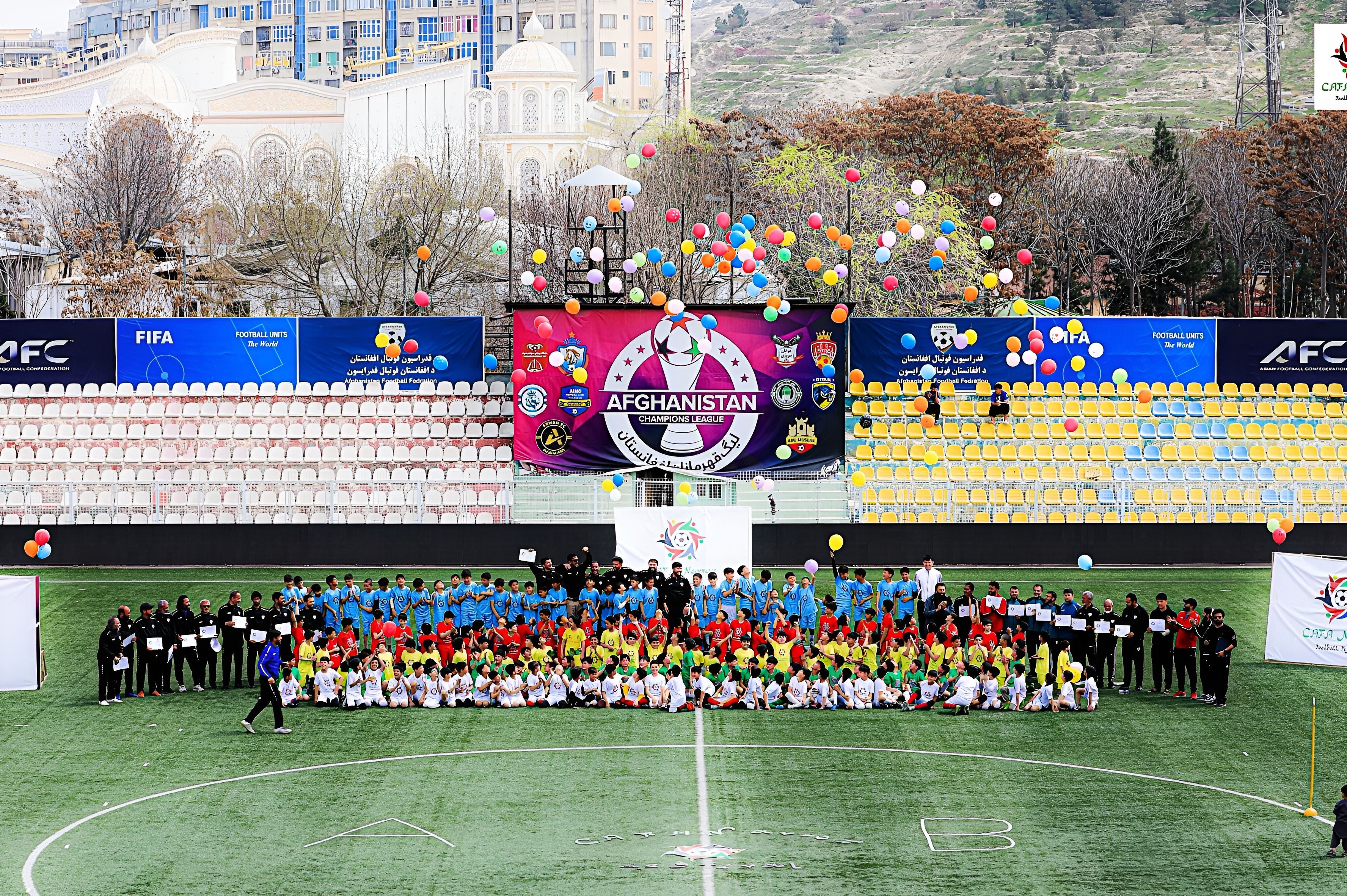 جشنواره فوتبال پایه با حضور دوصد فوتبالیست در کابل برگزار شد