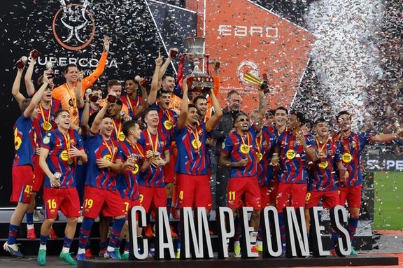 بارسلونا برای دومین سال پیاپی با شکست رئال مادرید قهرمان سوپرکاپ اسپانیا شد