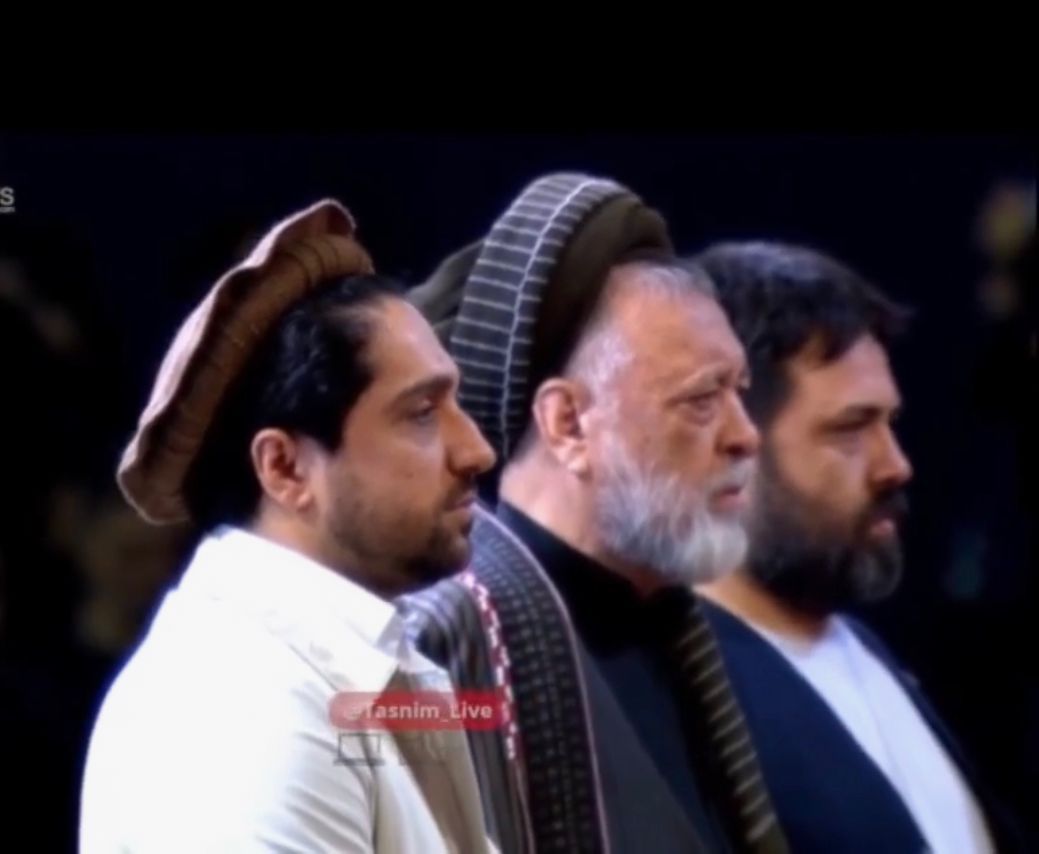 احمد مسعود او محمد محقق د ایران د پخواني‌ مشر د جنازې په مراسمو کې ګډون کړی