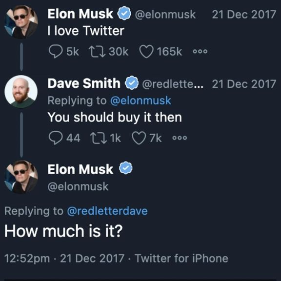 توییت سال ۲۰۱۷ ایلان ماسک: قیمت توییتر چند است؟