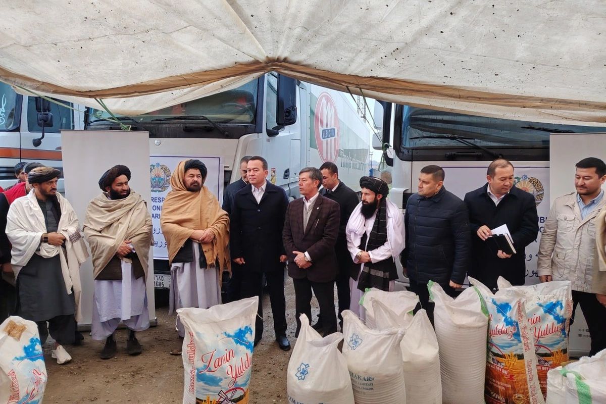 اوزبیکستان کمک بشردوستانه به افغانستان فرستاد