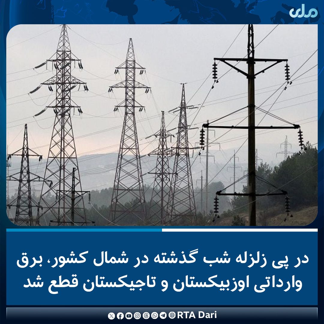 Earthquake In Northern Afghanistan Cuts Power Imports From Uzbekistan, Tajikistan